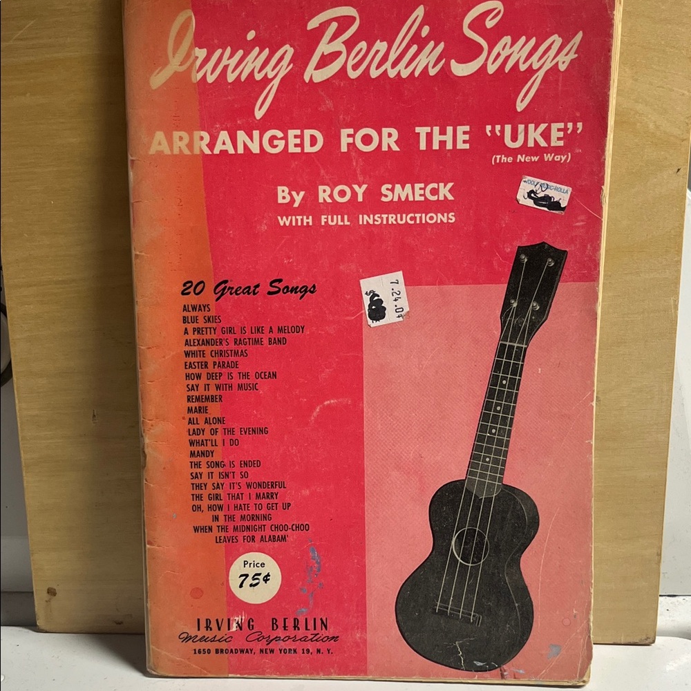 Ukelele !  Irving Berlin Songs - Uke Songbook -